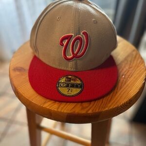 Red and Grey  Baseball Cap